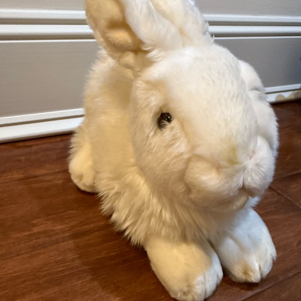 White Plush Rabbit Toy - Picture 5 of 8